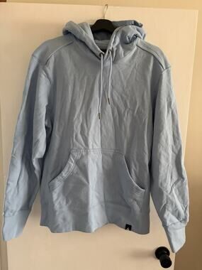 Men’s American Giant Pullover Hoodie Classic Blue Size Medium NWOT Heavyweight